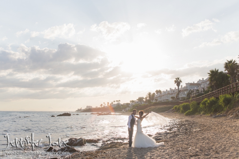 wedding beach shoot el ocean mijas costa